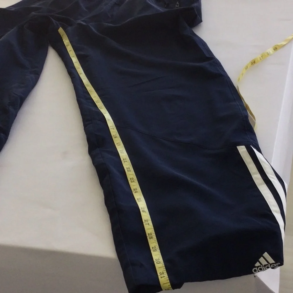 Adidas Mens Jogging pants size L color Navy lined washable.   #304